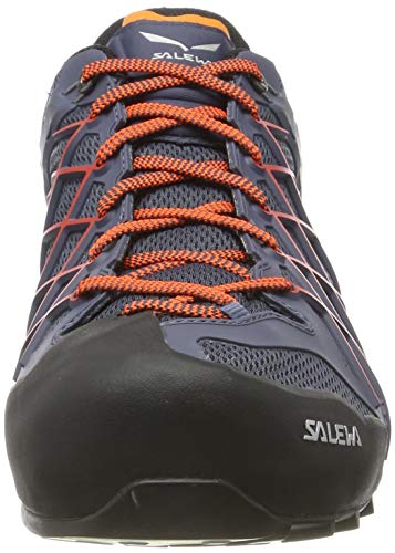 Salewa MS Wildfire Gore-TEX, Zapatos de Senderismo Hombre, Azul (Ombre Blue/Fluo Orange), 42.5 EU