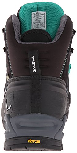 Salewa WS Alp Trainer Mid Gore-TEX, Botas de Senderismo Mujer, Negro (Black Out/Agata), 37 EU