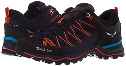 Salewa WS Mountain Trainer Lite, Trekking-& Wanderstiefel Mujer, Azul (Premium Navy/Fluo Coral 3993), 40.5 EU