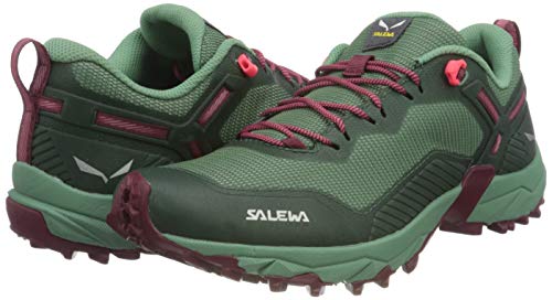 Salewa WS Ultra Train 3, Zapatillas para carrera de senderos Mujer, Verde (Duck Green/Rhododendon), 36 EU