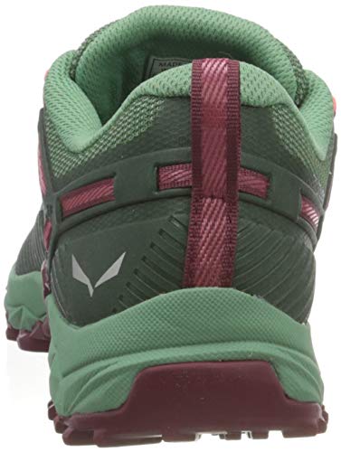 Salewa WS Ultra Train 3, Zapatillas para carrera de senderos Mujer, Verde (Duck Green/Rhododendon), 36 EU