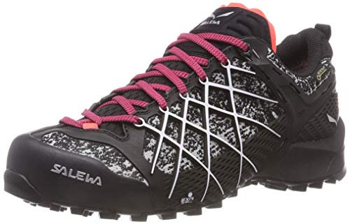 Salewa WS Wildfire Gore-TEX, Zapatos de Senderismo Mujer, Negro (Black/White), 39 EU