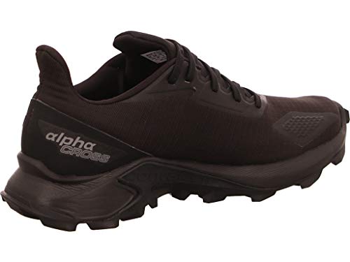 Salomon Alphacross Blast GTX, Zapatillas De Trail Running Impermeables Mujer, Negro (Black/Black/Black), 36 2/3 EU