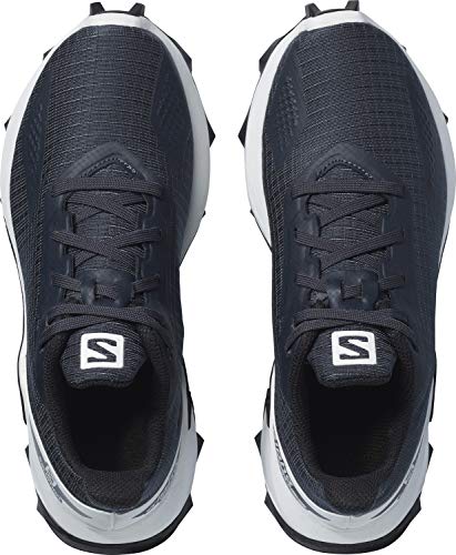 Salomon ALPHACROSS Blast J, Zapatillas de Trail Running, Gris (India Ink/White/Black), 35 EU