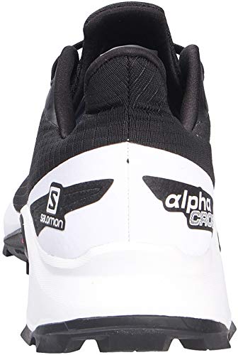 Salomon Alphacross Blast, Zapatillas De Trail Running Cómodas Y Fuerte Agarre Hombre, Color: Negro (Black/White/Black), 45 1/3 EU