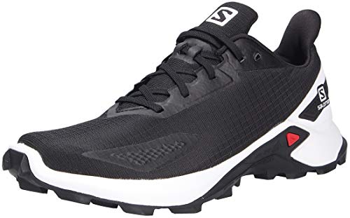 Salomon Alphacross Blast, Zapatillas De Trail Running Cómodas Y Fuerte Agarre Hombre, Color: Negro (Black/White/Black), 46 EU