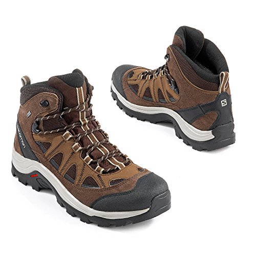 Salomon Authentic LTR GTX, Zapatillas de Senderismo Hombre, Marrón/Negro (Black Coffee/Chocolate Brown/Vintage Kaki), 43 1/3 EU