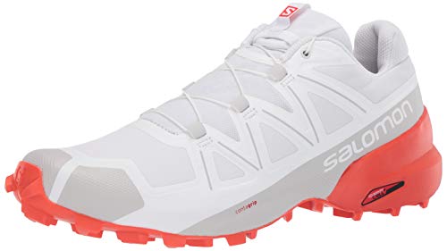 SALOMON Shoes Speedcross, Zapatillas de Running Hombre, Blanco (White/White/Cherry Tomato), 46 EU