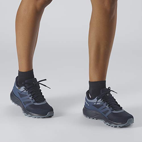 Salomon TRAILSTER 2 GTX W, Zapatillas de Running para Asfalto Mujer, Azul (Navy Blazer/Sargasso Sea/Flint Ston), 45 1/3 EU