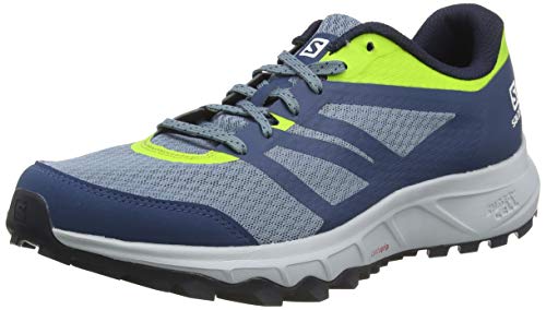 Salomon Trailster 2, Zapatillas de Trail Running Hombre, Azul (Bluestone/Poseidon/Acid Lime), 44 2/3 EU