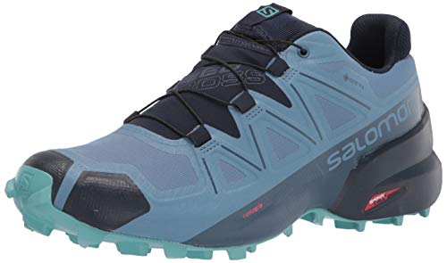 Salomon Women's Speedcross 5 GTX W Trail Running Shoes, Copen Blue/Navy Blazer/Meadowbrook, 7