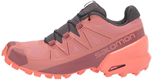 Salomon Women's Speedcross 5 W Trail Running Shoe, Brick Dust/Persimon/Persimon, 6.5