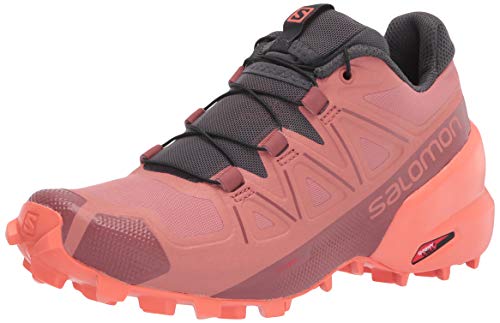 Salomon Women's Speedcross 5 W Trail Running Shoe, Brick Dust/Persimon/Persimon, 6.5