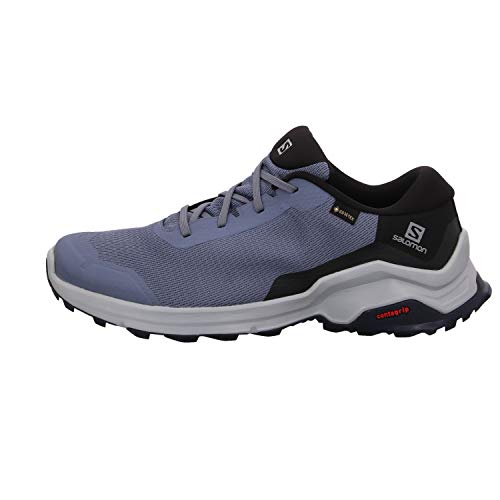 Salomon X Reveal GTX, Zapatillas de Senderismo Hombre, Morado (Flint Stone/Black/India Ink), 40 EU