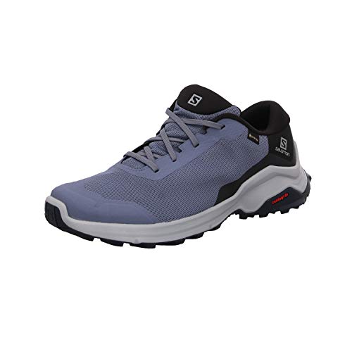 Salomon X Reveal GTX, Zapatillas de Senderismo Hombre, Morado (Flint Stone/Black/India Ink), 40 EU