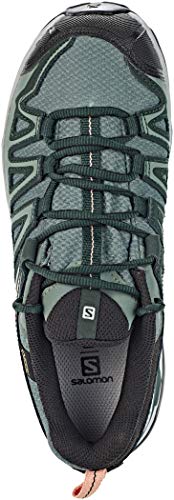 Salomon X Ultra 3 Prime GTX W, Zapatillas de Senderismo Mujer, Verde (Balsam Green/Darkest Spruce/Coral A 000), 36 2/3 EU