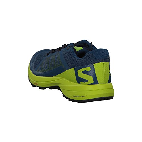 Salomon XA Elevate, Zapatillas de Trail Running Hombre, Azul (Poseidon/Lime Green/Black 000), 42 EU