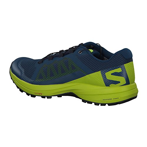 Salomon XA Elevate, Zapatillas de Trail Running Hombre, Azul (Poseidon/Lime Green/Black 000), 42 EU