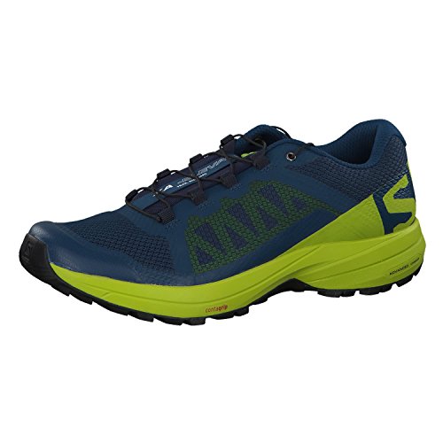 Salomon XA Elevate, Zapatillas de Trail Running Hombre, Azul (Poseidon/Lime Green/Black 000), 42 EU