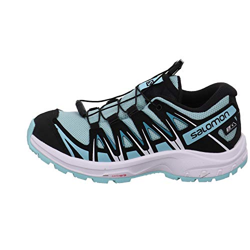 Salomon XA Pro 3D CSWP J, Zapatillas Impermeables De Trail Running Y Outdoor Actividades, Azul Claro/Negro (Pastel Turquoise/Black/Tanager Turquoise), 39 EU