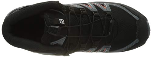 Salomon XA Pro 3D Mid CSWP J, Zapatillas de Senderismo Unisex Niños, Negro/Naranja (Black/Stormy Weather/Cherry Tomato), 35 EU