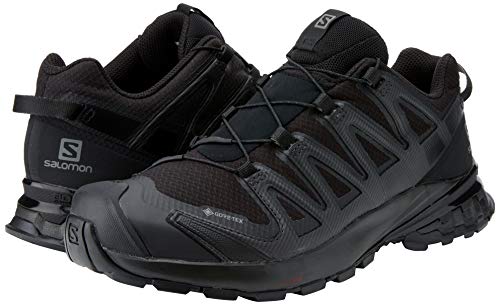 Salomon XA Pro 3D V8 W, Zapatillas De Trail Running Y Sanderismo Impermeables Versión Màs Ligera Mujer, Negro (Black/Black/Phantom), 42 EU