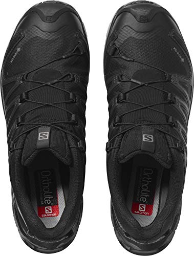 Salomon XA Pro 3D V8 W, Zapatillas De Trail Running Y Sanderismo Impermeables Versión Màs Ligera Mujer, Negro (Black/Black/Phantom), 43 1/3 EU