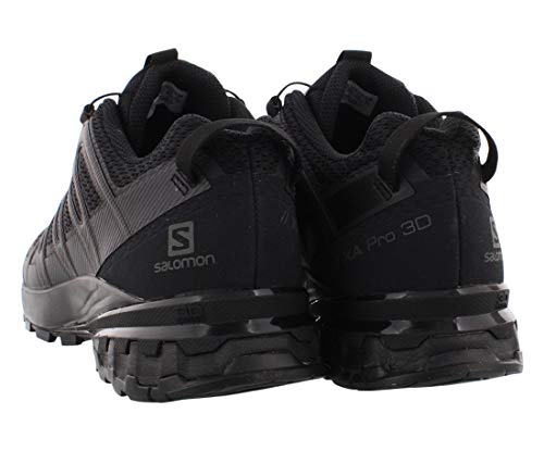 Salomon XA Pro 3D V8, Zapatillas De Trail Running Y Sanderismo Versión Màs Ligera Hombre, Color: Negro (Black/Black/Black), 40 2/3 EU