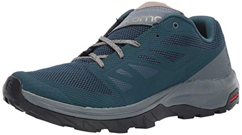 Salomon Zapatilla de hombre OUTline con malla antigrava para marcha y senderismo