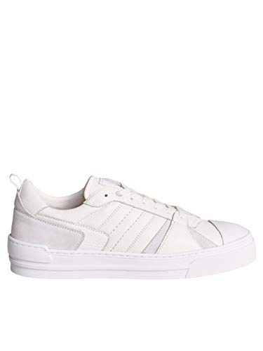 SALSA JEANS Zapatillas Trainers Piel Blancas para Hombre Mujer Color: 0001 Blanco Talla: 43