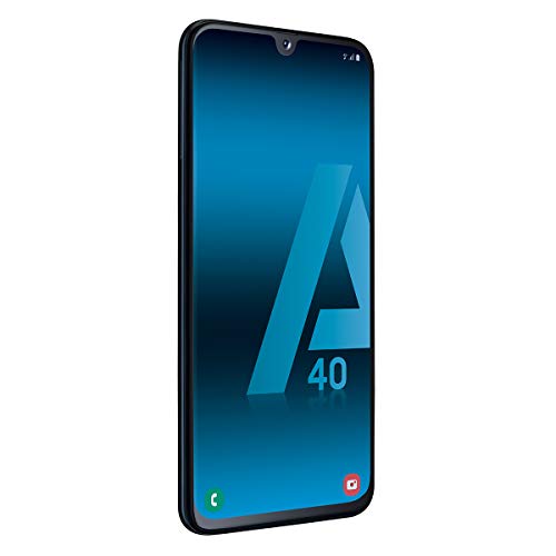 Samsung Galaxy A40 - Smartphone de 5.9" FHD+ sAmoled Infinity U Display (4 GB RAM, 64 GB ROM, 16 MP, Exynos 7904, Carga rápida), Negro [versión española]