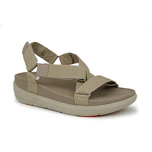 Sandalia cangrejera Tiras Nylon Platino