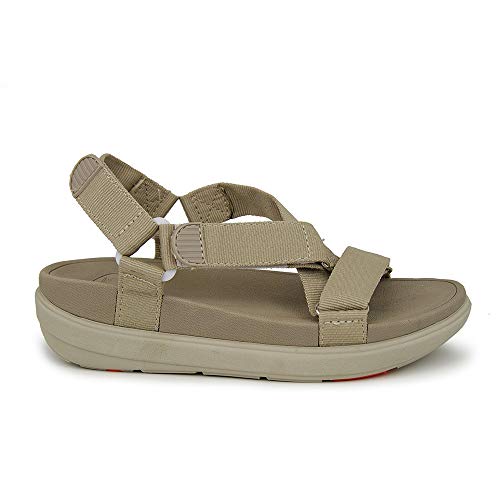 Sandalia cangrejera Tiras Nylon Platino