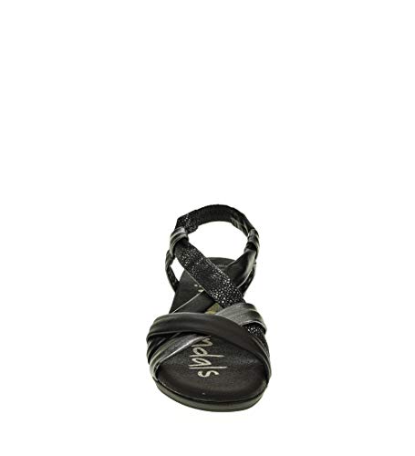 Sandalia CUÑA - Mujer - Negro - oh my sandals - 4670-36