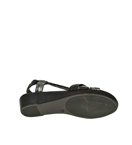 Sandalia CUÑA - Mujer - Negro - oh my sandals - 4670-36