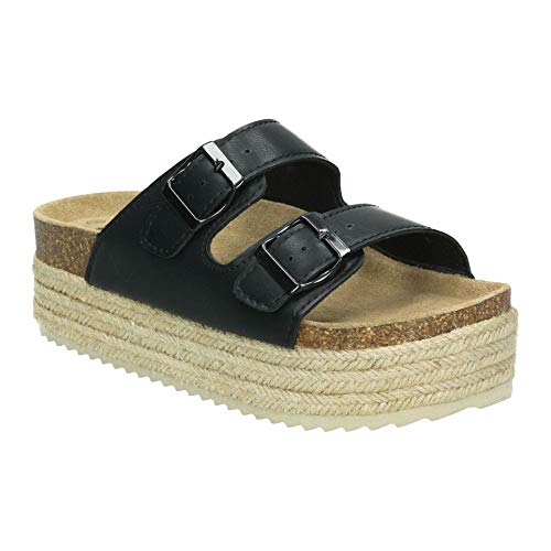 Sandalia DE Mujer XTI Basics Plano BIOS Negro