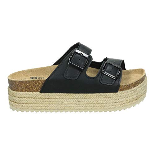 Sandalia DE Mujer XTI Basics Plano BIOS Negro