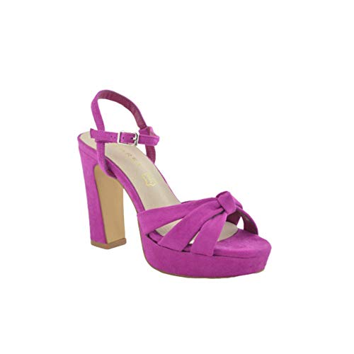 Sandalia Fiesta moña buganvilla