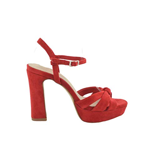 Sandalia Fiesta moña Rojo