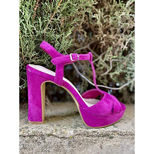 Sandalia Fiesta tacón Alto buganvilla