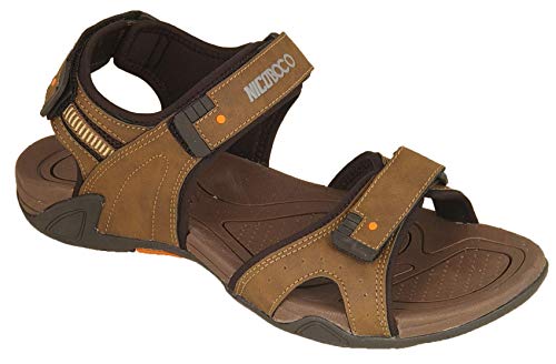 Sandalia Hombre Velcro Suela Confort Y Antideslizante. Ligeras Y COMODAS. KATRAL 28-640 (44 EU, Marron)