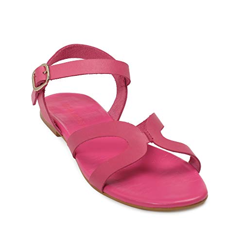 Sandalia Mujer Rosa-Fucsia talla 40 1,5 cms