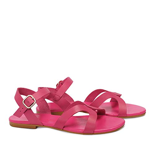 Sandalia Mujer Rosa-Fucsia talla 40 1,5 cms
