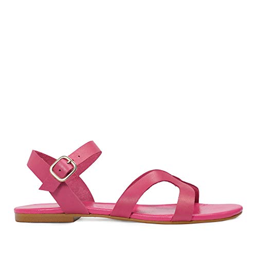 Sandalia Mujer Rosa-Fucsia talla 40 1,5 cms