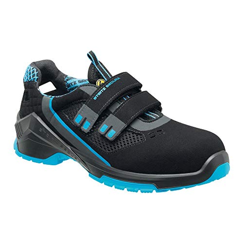 Sandalia STEITZ Secura ESD VD PRO 1000 S1, Negro/Azul, Vastness XB, Talla 42