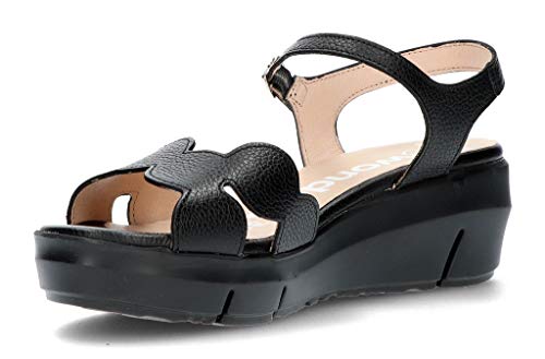 Sandalia WONDERS Willer D8250 de la Talla 35 en Color Negro