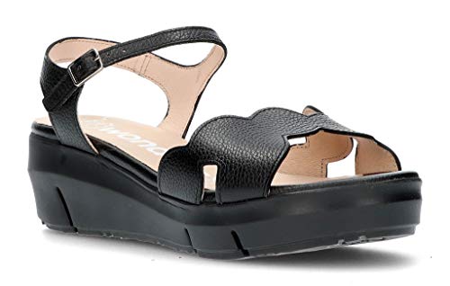 Sandalia WONDERS Willer D8250 de la Talla 35 en Color Negro