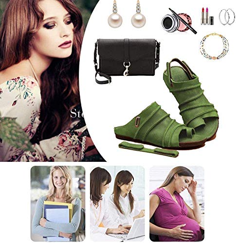 Sandalias Correctoras De Pie De Juanete Valgus Para Mujer, Calzado Ortopédico De Hueso Del Dedo Gordo Con Soporte De Arco, Sandalia De Cuero Para Aliviar El Dolor, Síntomas De Juanete,A,40