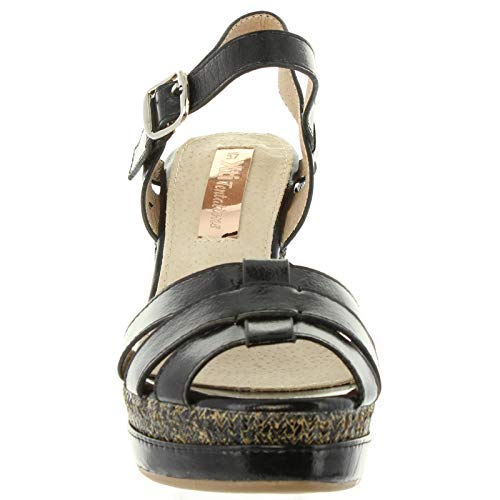 Sandalias de Mujer XTI 30555 Metalizado Negro Talla 39