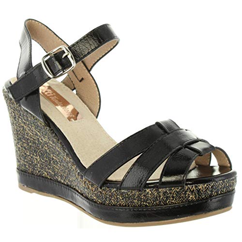 Sandalias de Mujer XTI 30555 Metalizado Negro Talla 39